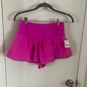 Pink Ruffled Women's Shorts